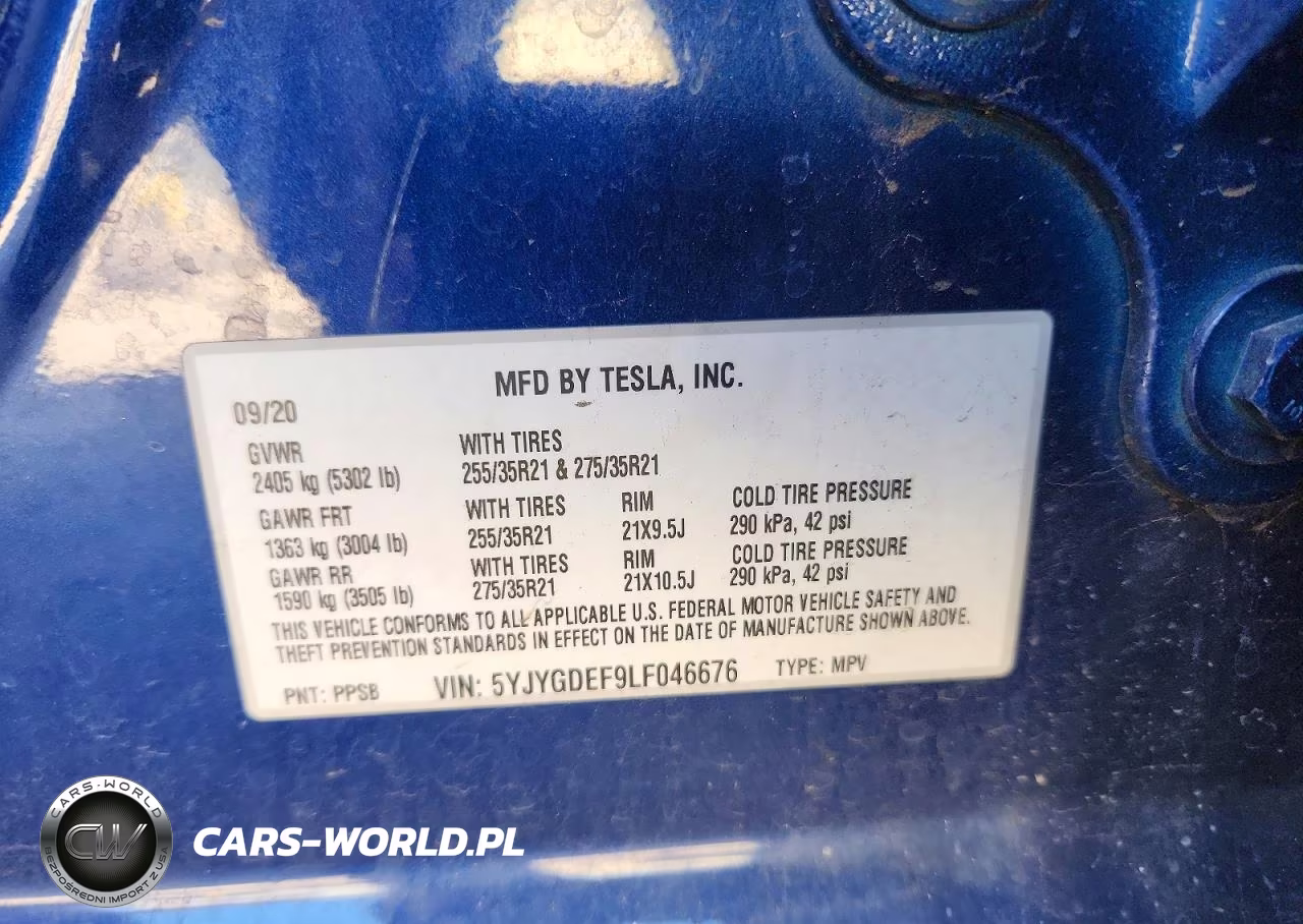 2020 Tesla Model Y VIN:5YJYGDEF9LF046676 - 12