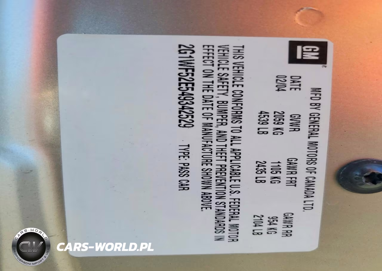 2004 Chevrolet Impala VIN:2G1WF52E549342529 - 12