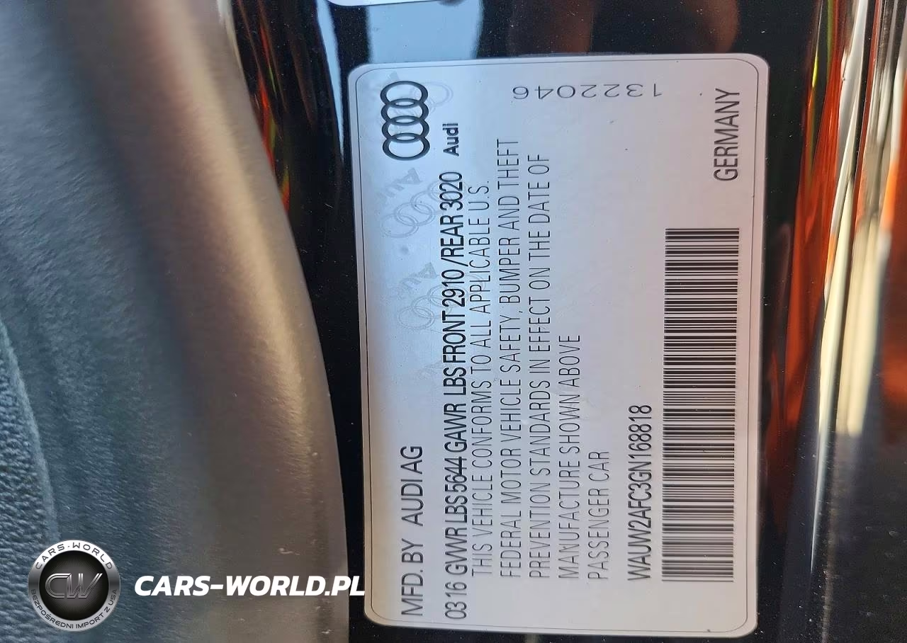 2016 Audi S7 Prestige VIN:WAUW2AFC3GN168818 - 12