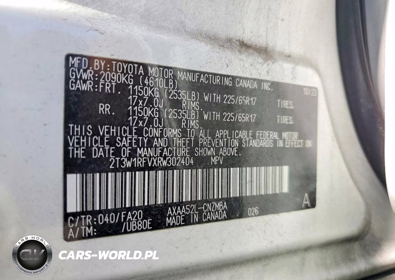 2024 Toyota Rav4 Xle VIN:2T3W1RFVXRW302404 - 13
