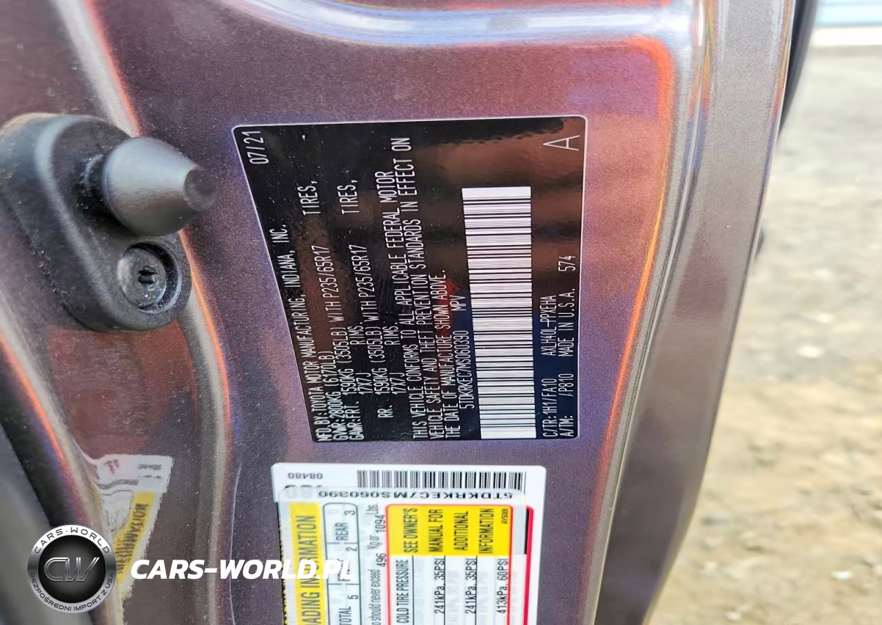 2021 Toyota Sienna Le VIN:5TDKRKEC7MS060390 - 13