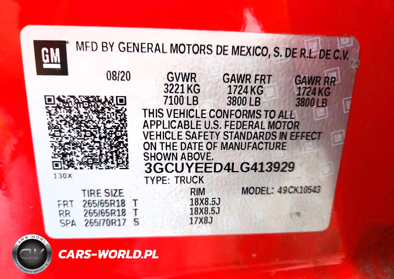 2020 Chevrolet Silverado K1500 Rst VIN:3GCUYEED4LG413929 - 13