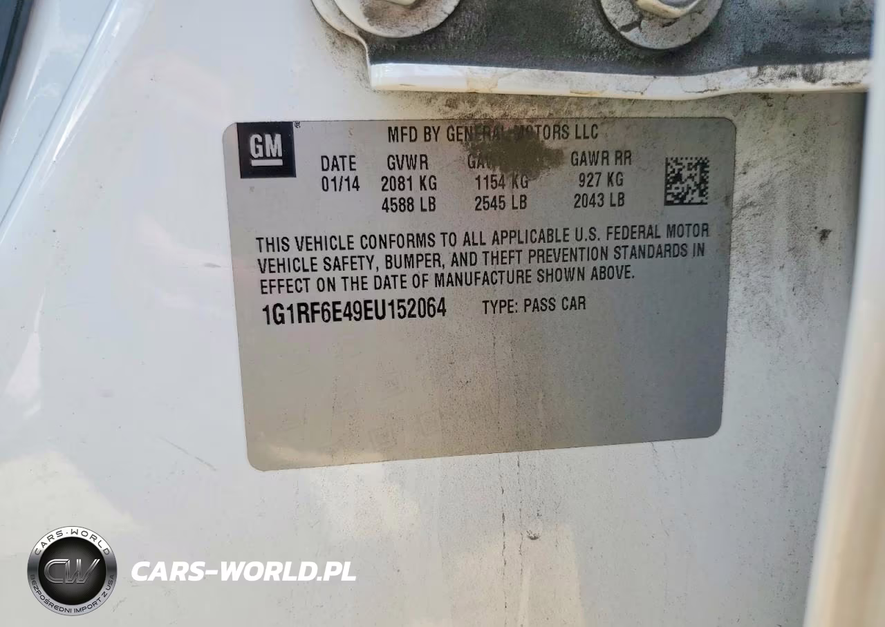 2014 Chevrolet Volt VIN:1G1RF6E49EU152064 - 12