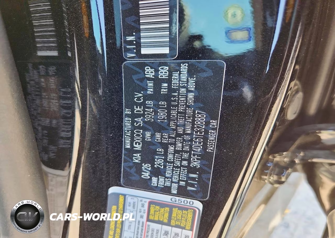 2026 Kia K4 Lxs VIN:3KPFT4DE6TE328887 - 12