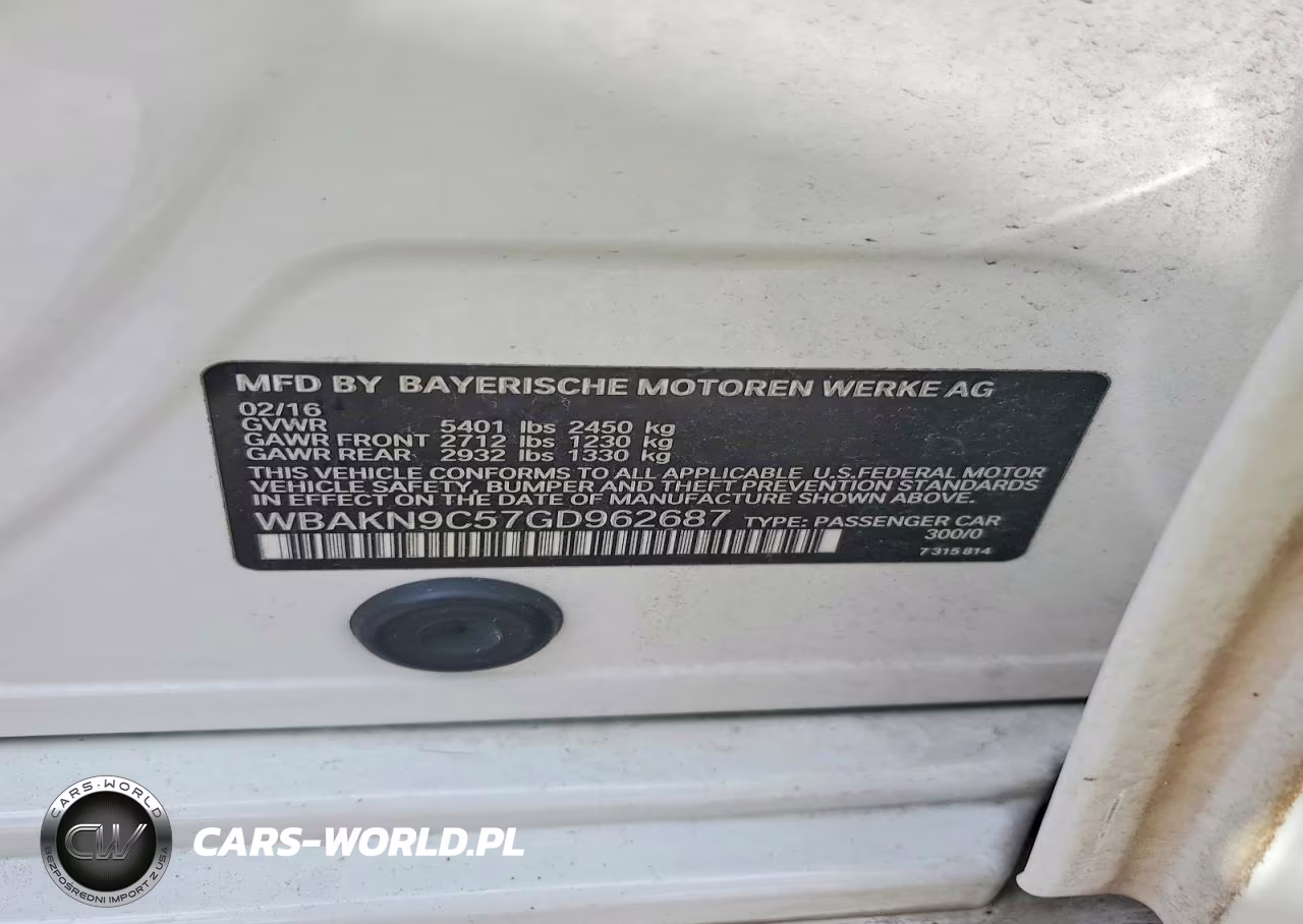2016 BMW 550 I VIN:WBAKN9C57GD962687 - 12