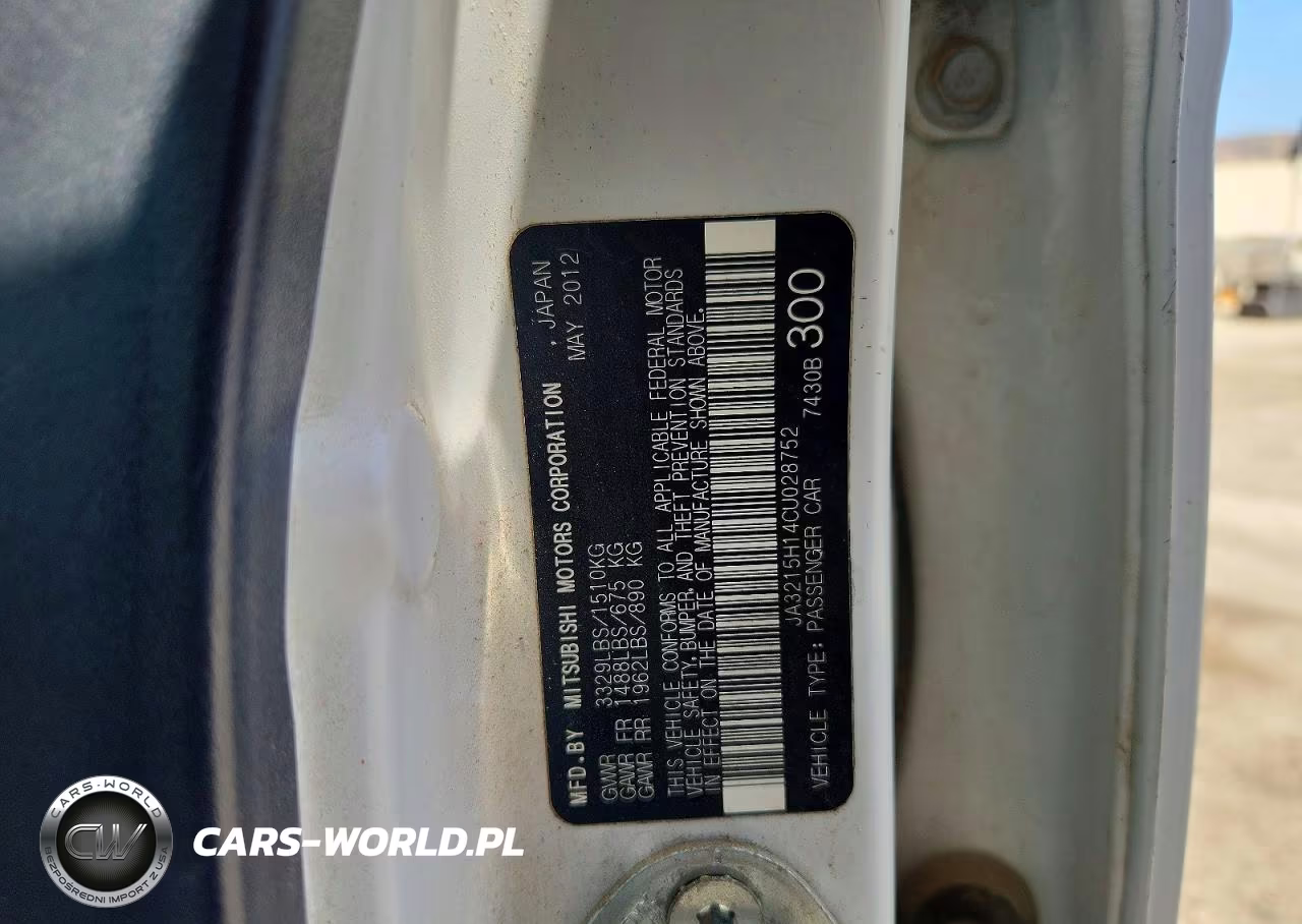 2012 Mitsubishi I Miev Es VIN:JA3215H14CU028752 - 12