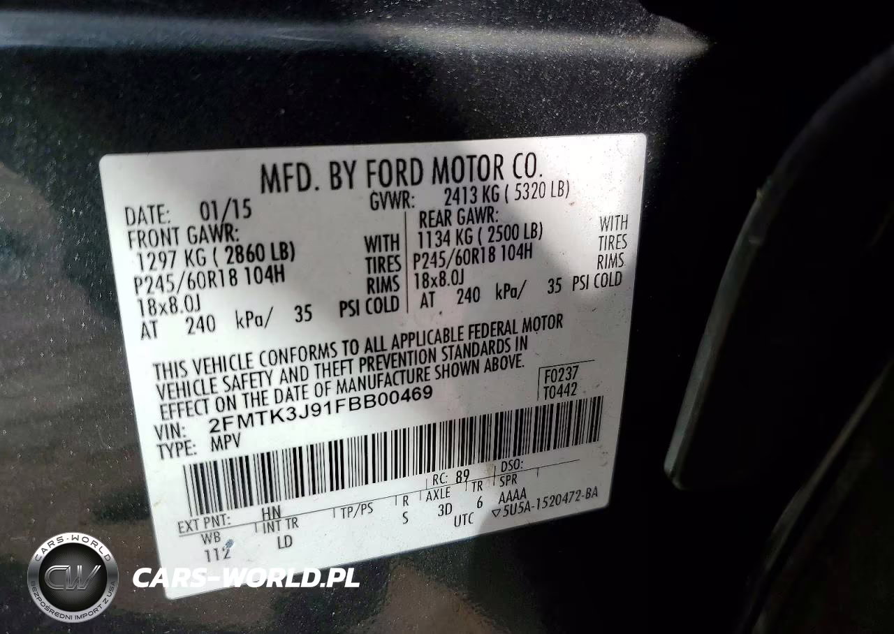 2015 Ford Edge Sel VIN:2FMTK3J91FBB00469 - 13