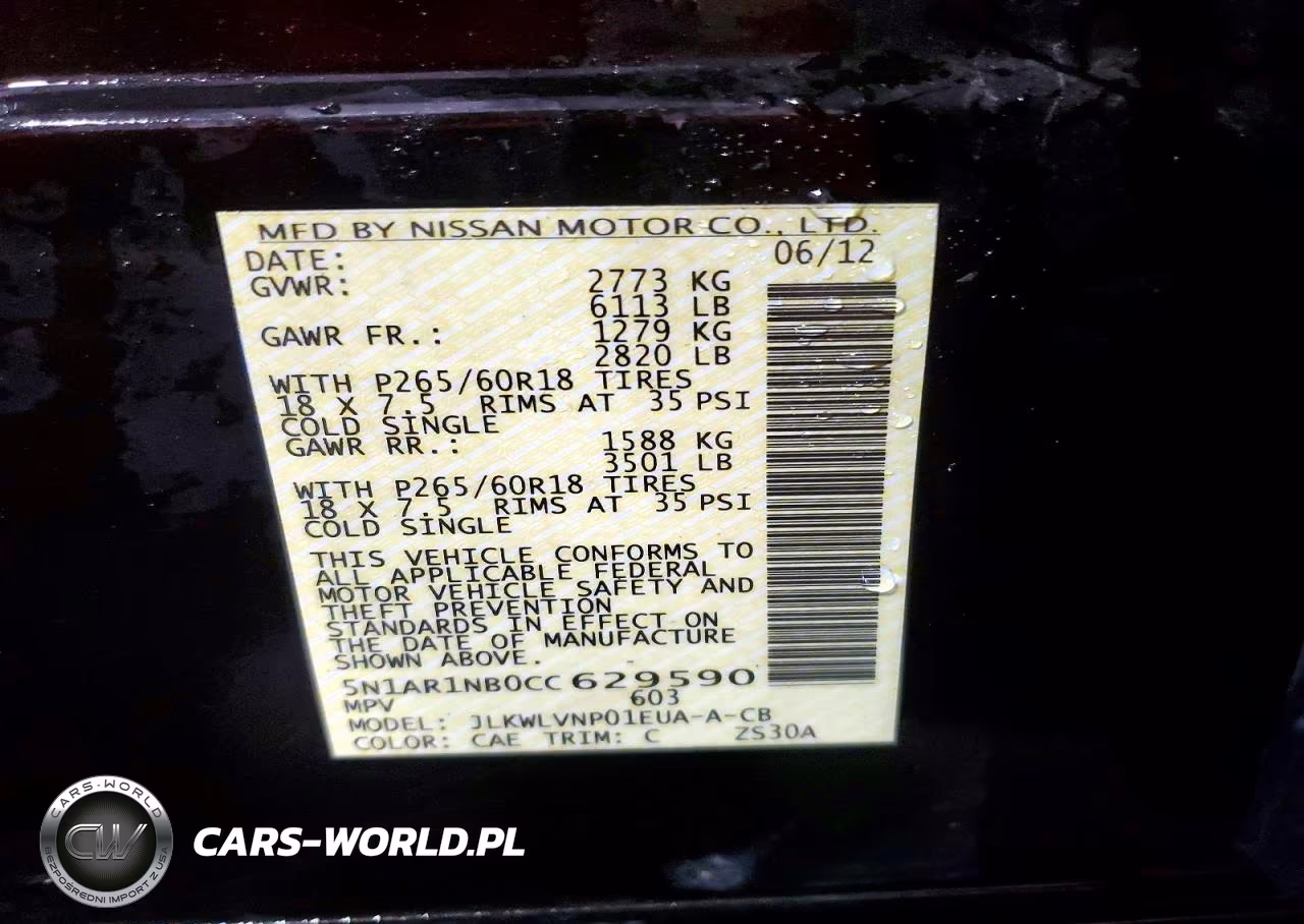 2012 Nissan Pathfinder S VIN:5N1AR1NB0CC629590 - 12