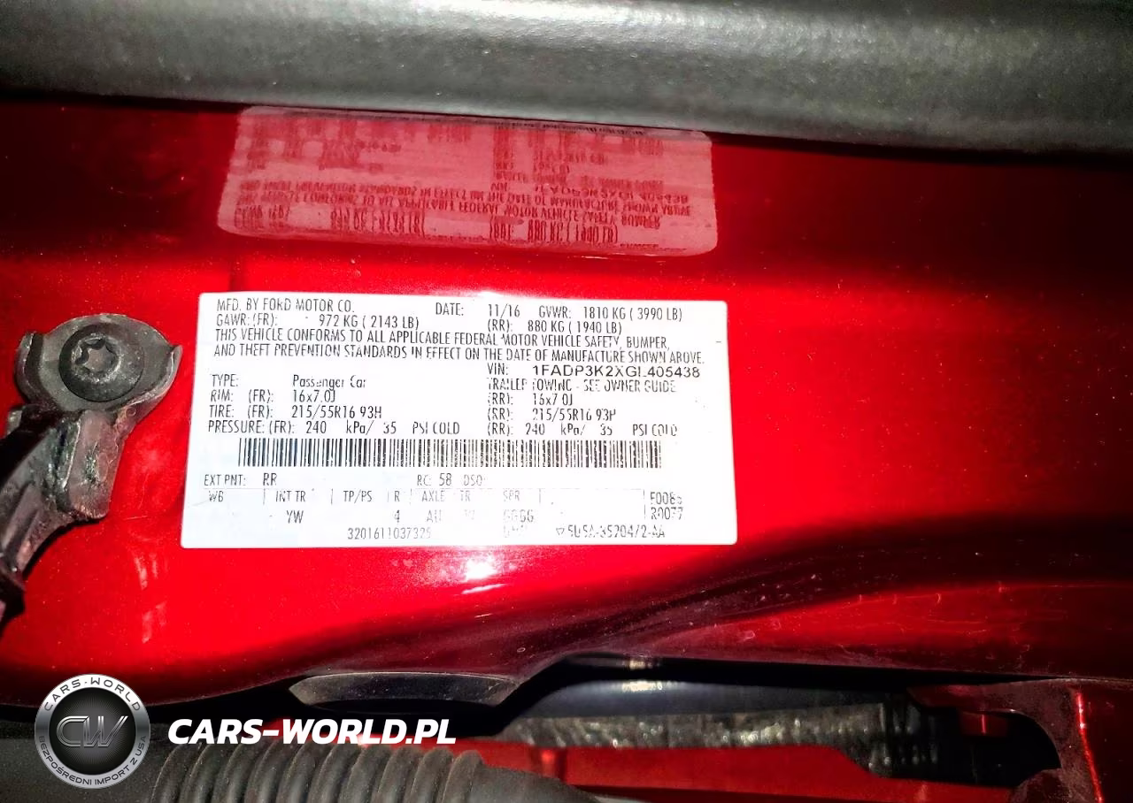 2016 Ford Focus Se VIN:1FADP3K2XGL405438 - 13