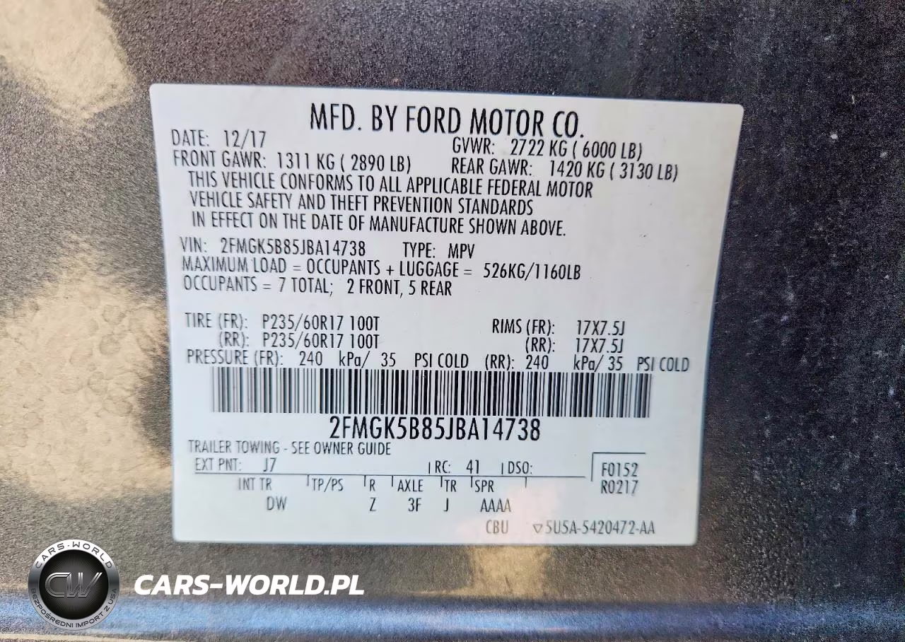 2018 Ford Flex Se VIN:2FMGK5B85JBA14738 - 13