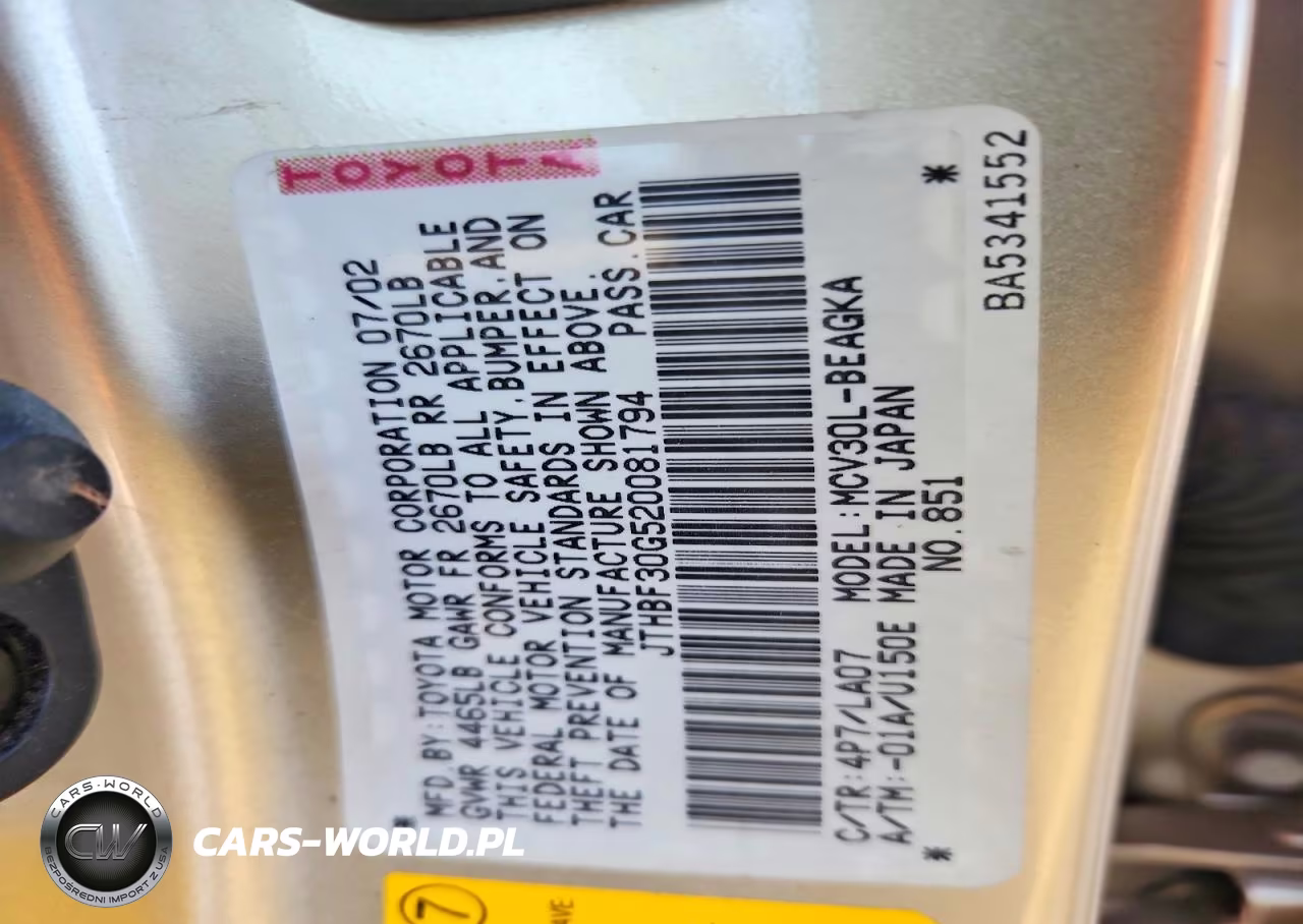 2002 Lexus Es 300 VIN:JTHBF30G520081794 - 12
