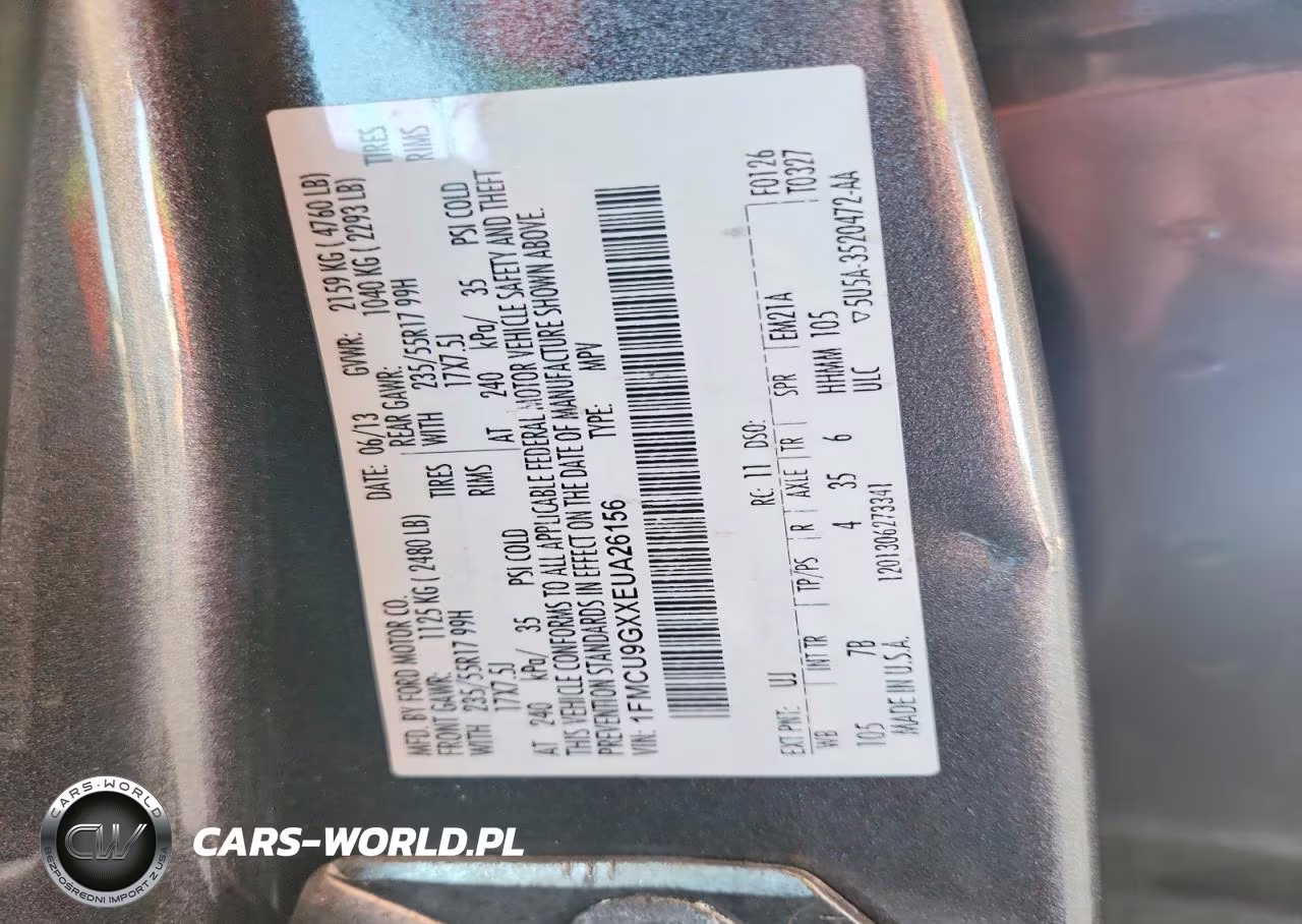 2014 Ford Escape Se VIN:1FMCU9GXXEUA26156 - 13