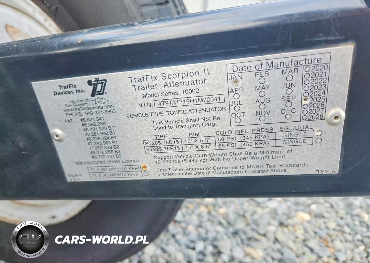 2026 Scorpion Crash Attenuator Trailer VIN:479TA1719H1M72341 - 10