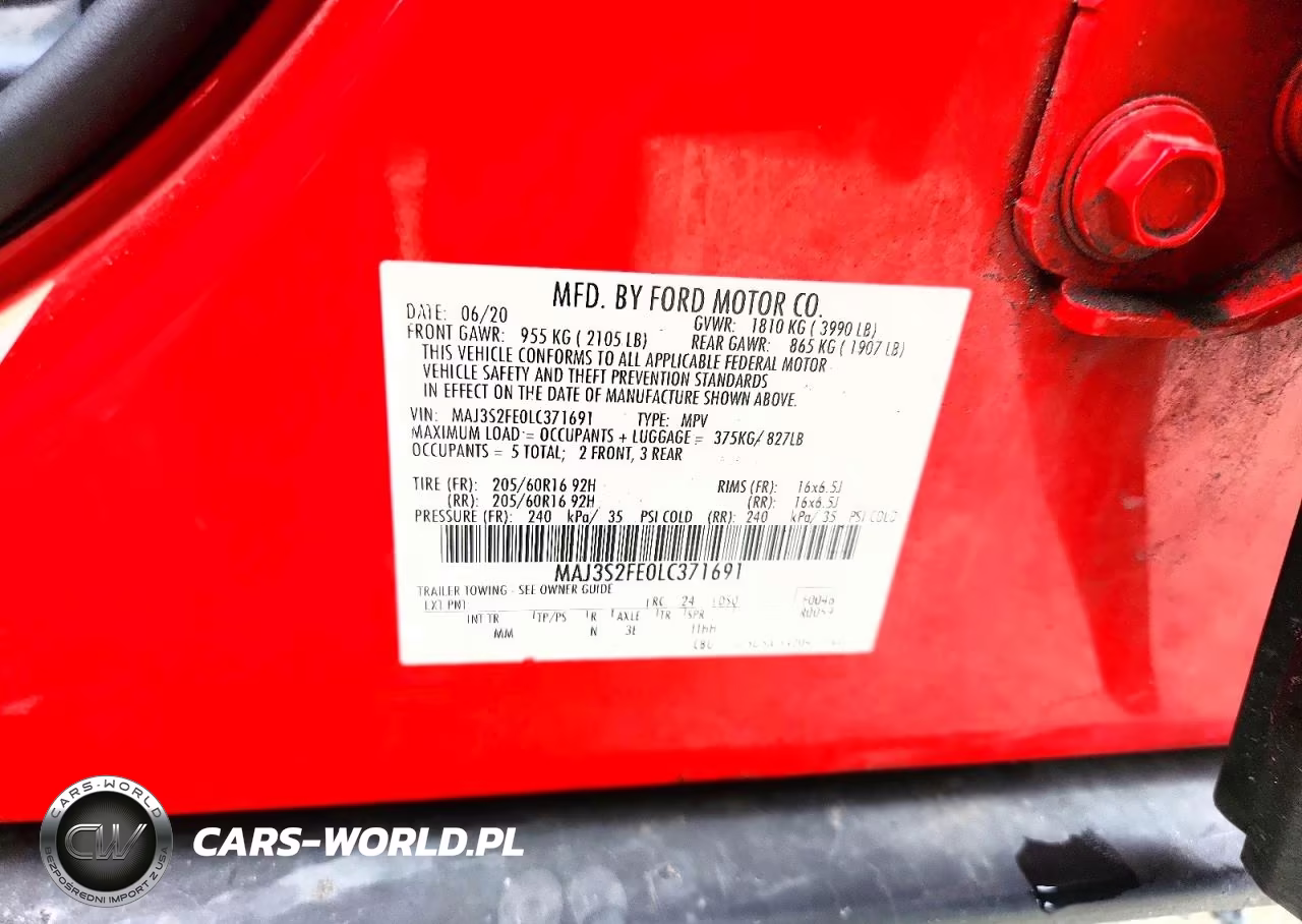 2020 Ford Ecosport S VIN:MAJ3S2FE0LC371691 - 12