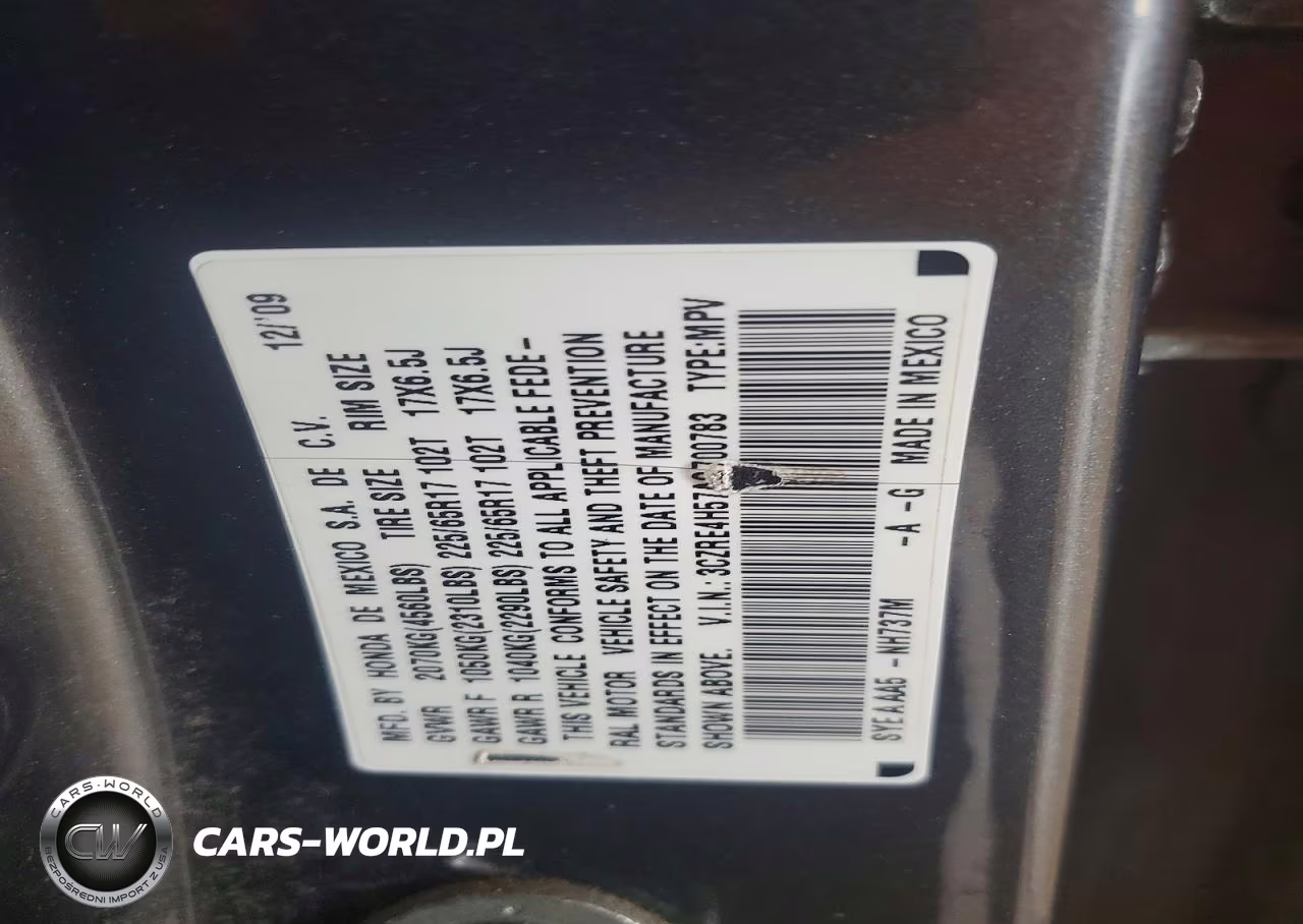 2010 Honda Cr-V Ex VIN:3CZRE4H57AG700783 - 13