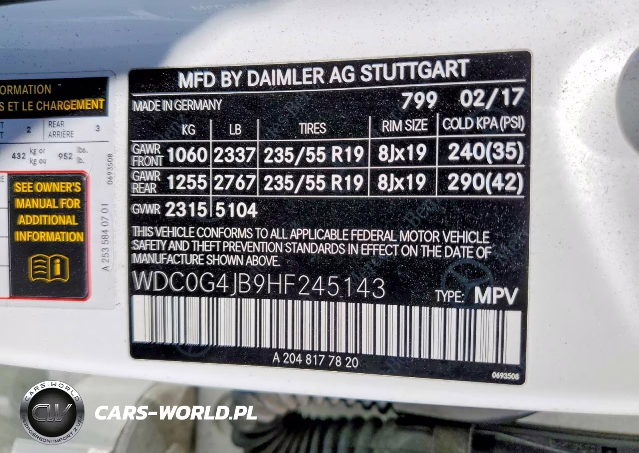 2017 Mercedes-Benz Glc 300 VIN:WDC0G4JB9HF245143 - 12