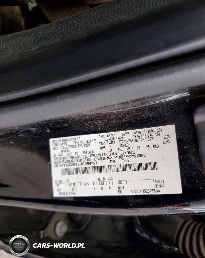 2017 Ford F250 Super Duty VIN:1FT7W2BT3HED64721 - 13