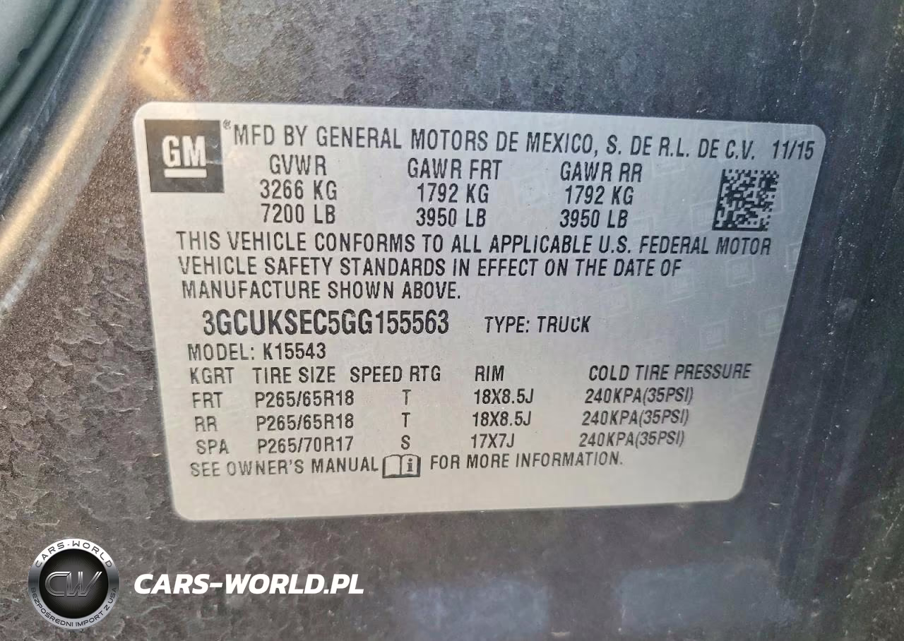 2016 Chevrolet Silverado K1500 Ltz VIN:3GCUKSEC5GG155563 - 12