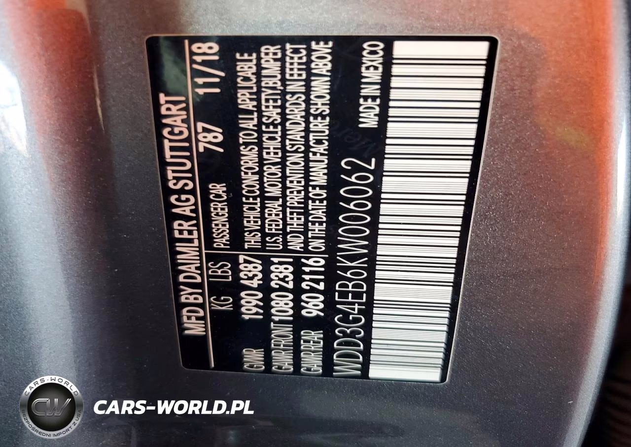 2019 Mercedes-Benz A 220 VIN:WDD3G4EB6KW006062 - 12
