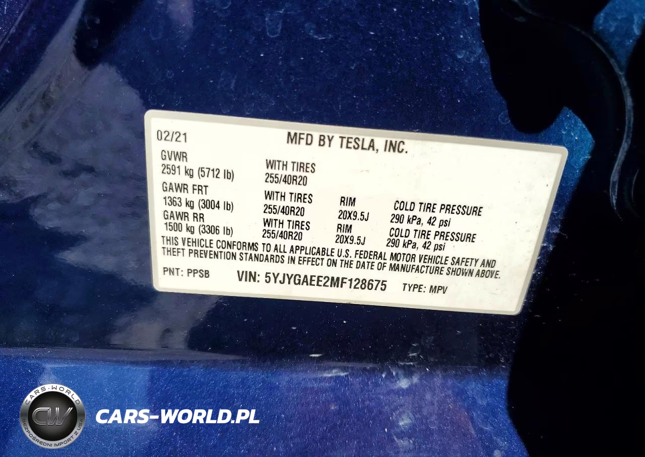 2021 Tesla Model Y VIN:5YJYGAEE2MF128675 - 13