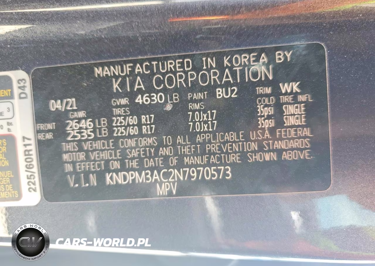2022 Kia Sportage Lx VIN:KNDPM3AC2N7970573 - 13