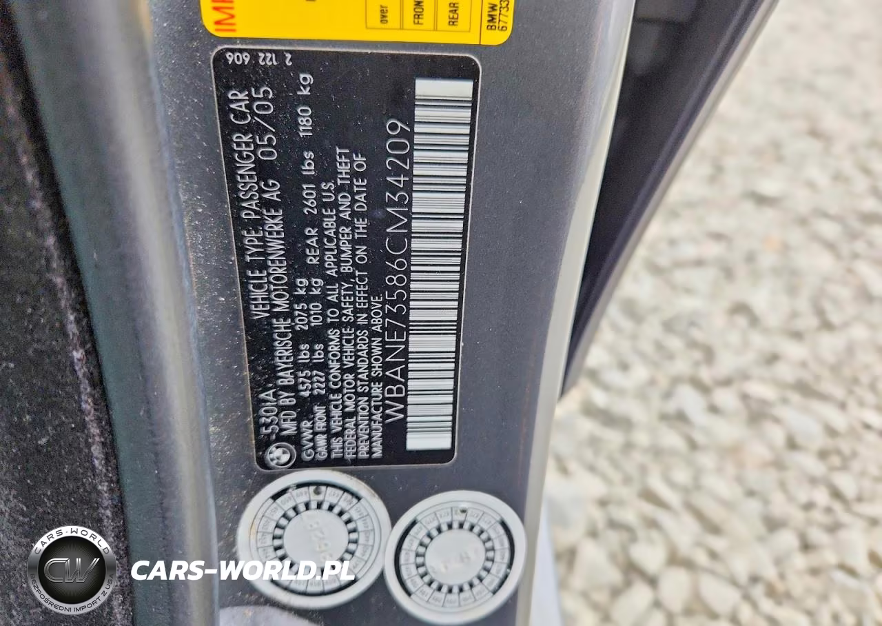 2006 BMW 530 I VIN:WBANE73586CM34209 - 12