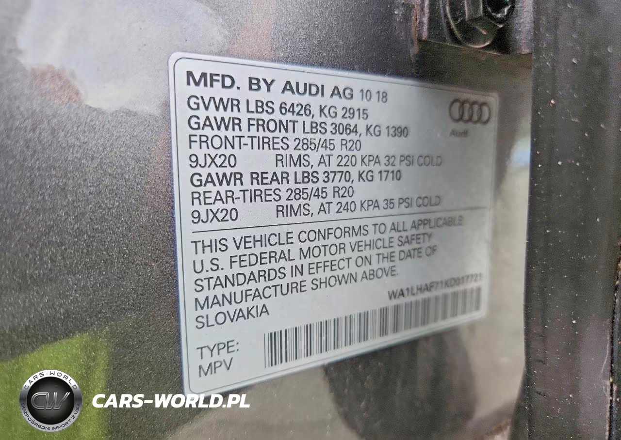 2019 Audi Q7 Premium Plus VIN:WA1LHAF71KD017721 - 13