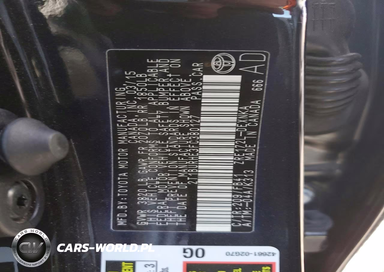 2015 Toyota Corolla L VIN:2T1BURHE3FC380127 - 12