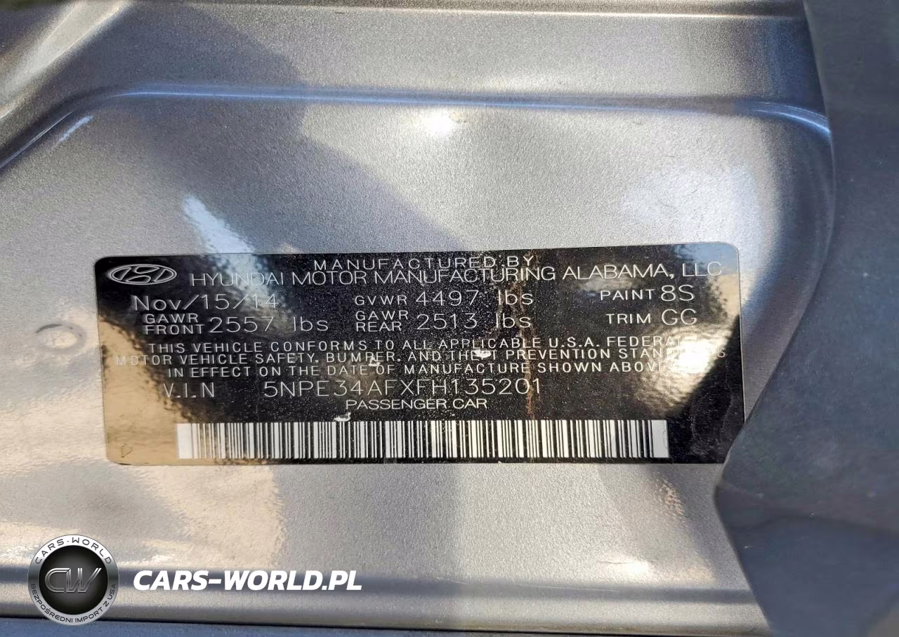 2015 Hyundai Sonata Sport VIN:5NPE34AFXFH135201 - 12