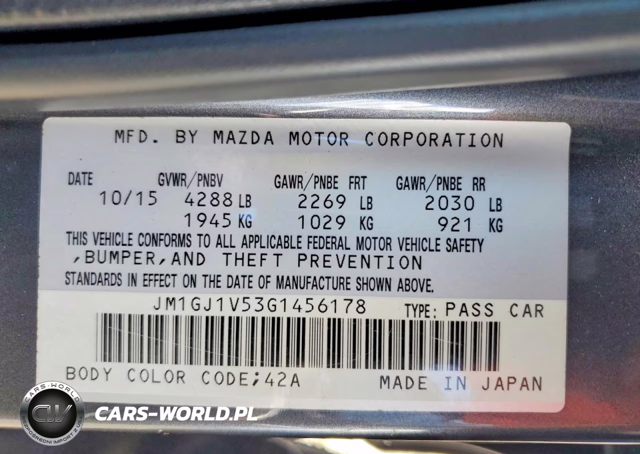 2016 Mazda 6 Touring VIN:JM1GJ1V53G1456178 - 12