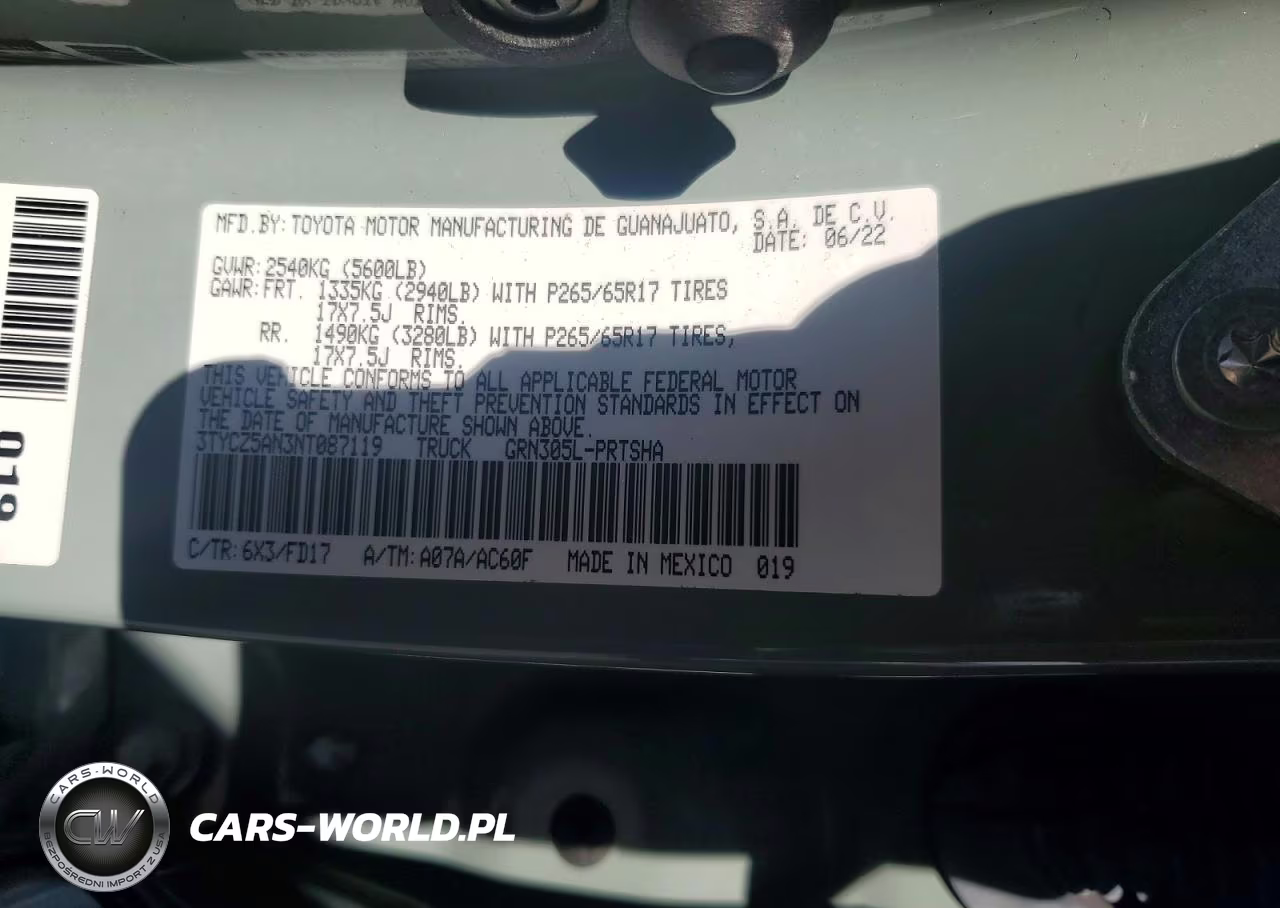 2022 Toyota Tacoma Trd Sport VIN:3TYCZ5AN3NT087119 - 12