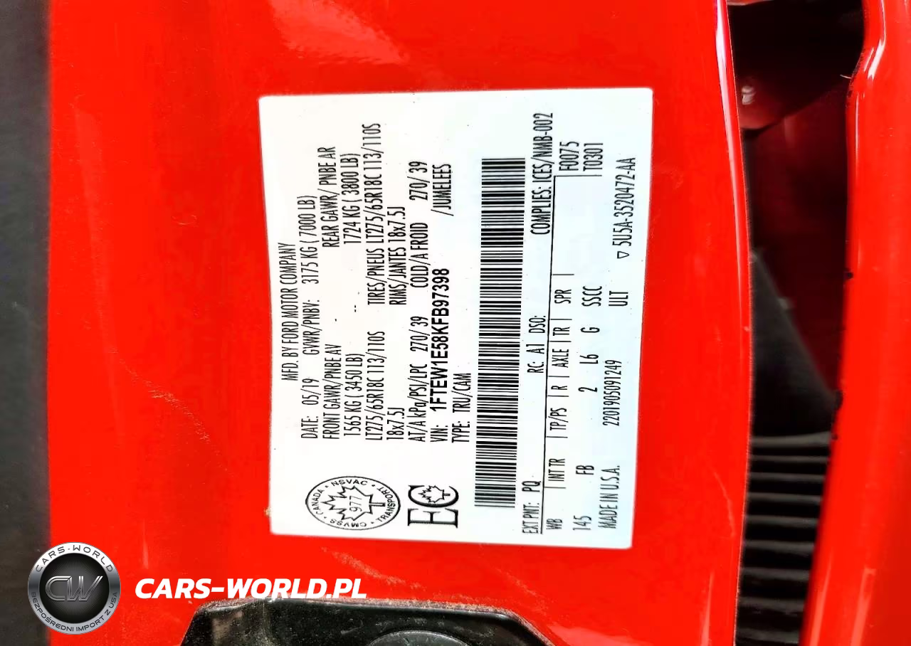 2019 Ford F150 Supercrew VIN:1FTEW1E58KFB97398 - 12