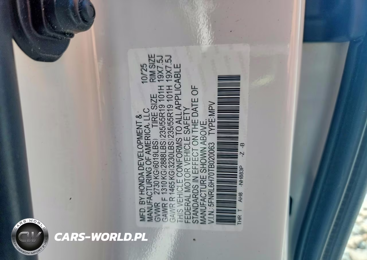 2026 Honda Odyssey Sport-L VIN:5FNRL6H70TB020063 - 13