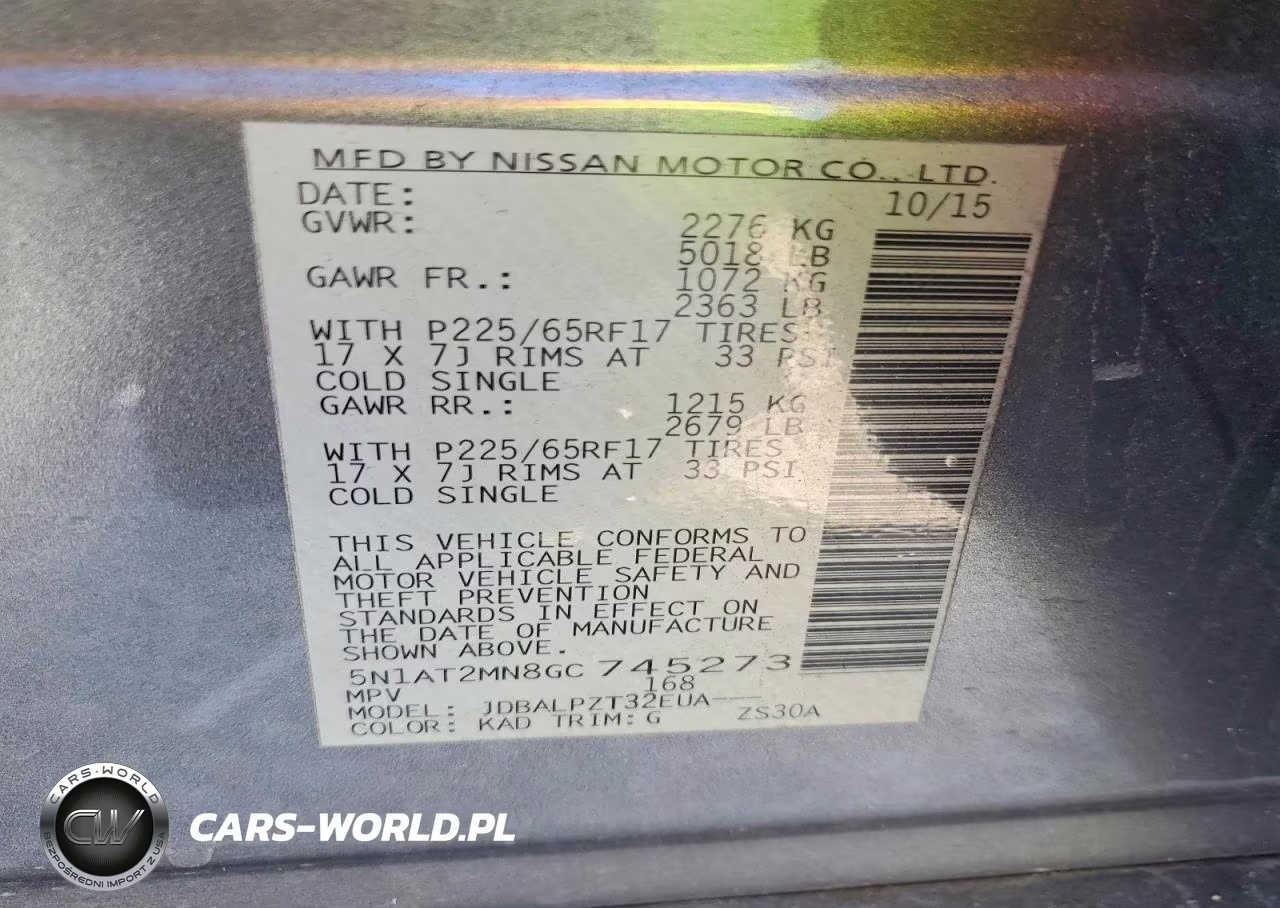 2016 Nissan Rogue S VIN:5N1AT2MN8GC745273 - 13