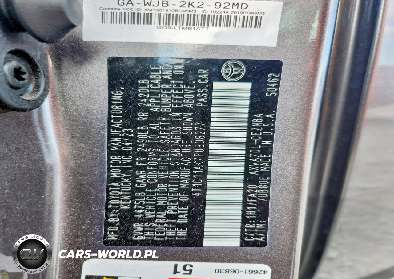 2023 Toyota Camry Le VIN:4T1C11AK7PU808277 - 12
