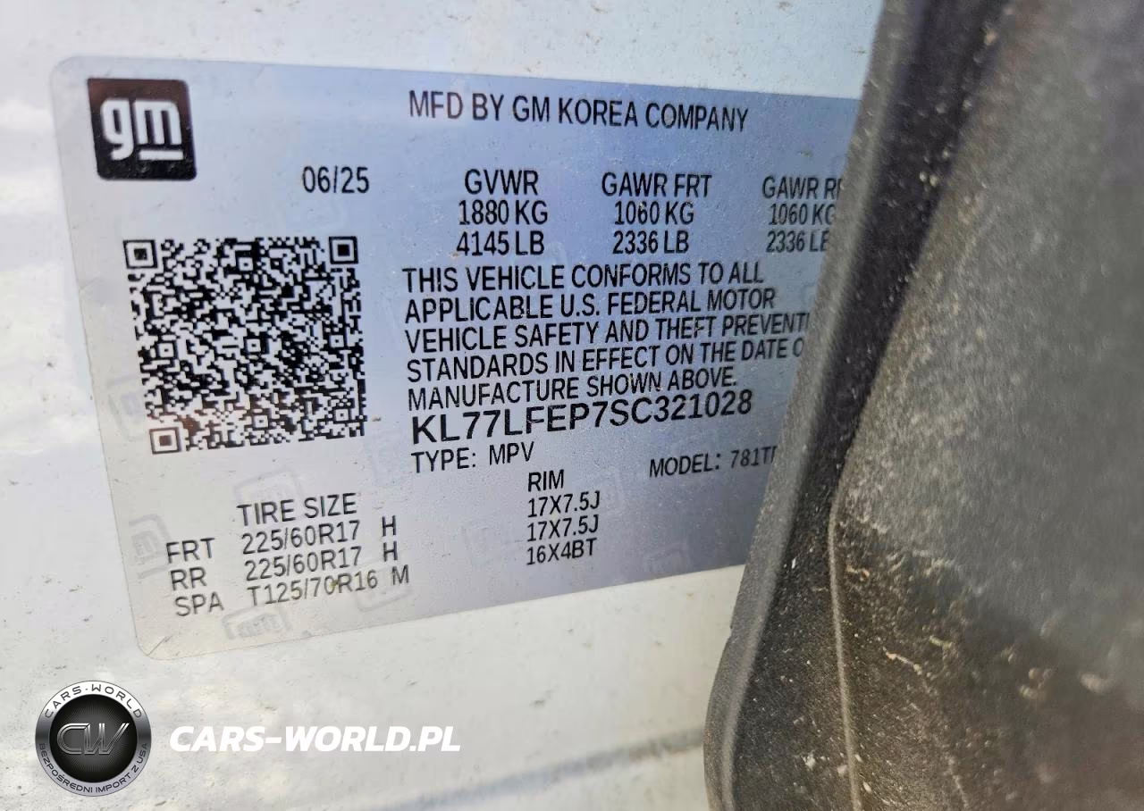 2025 Chevrolet Trax Ls VIN:KL77LFEP7SC321028 - 12