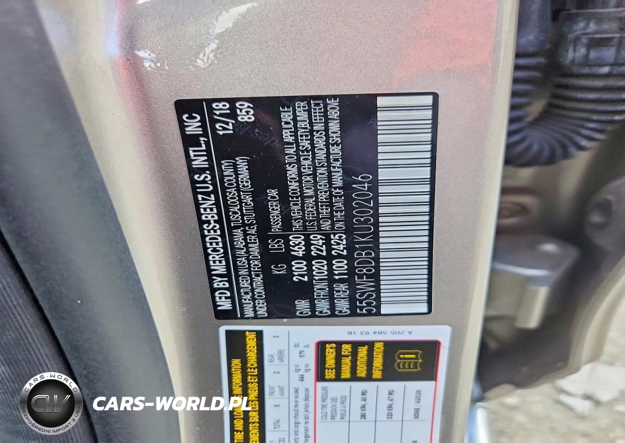2019 Mercedes-Benz C 300 VIN:55SWF8DB1KU302046 - 13