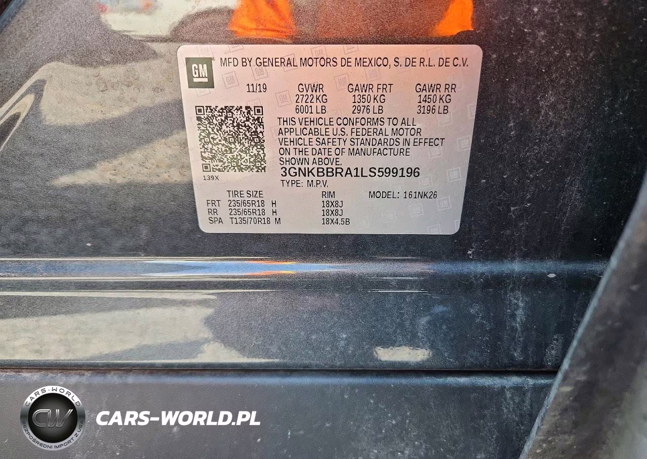 2020 Chevrolet Blazer 1Lt VIN:3GNKBBRA1LS599196 - 13
