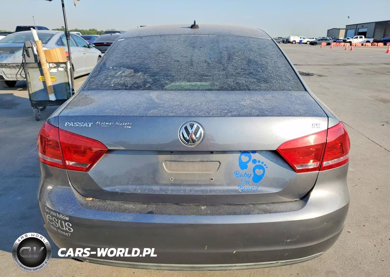 2013 Volkswagen Passat Se VIN:1VWBH7A34DC000135 - 6
