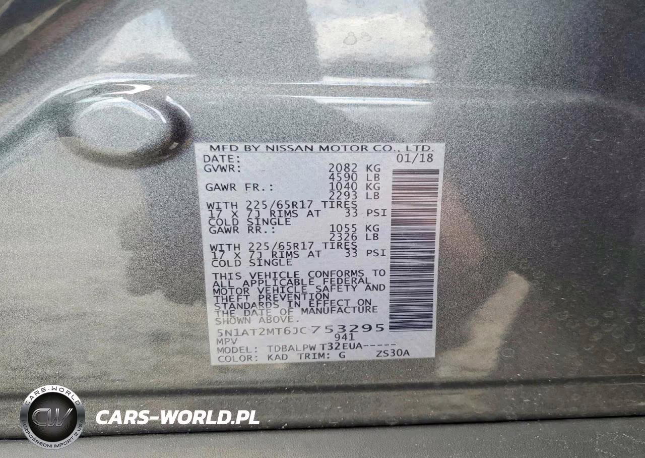 2018 Nissan Rogue S VIN:5N1AT2MT6JC753295 - 13