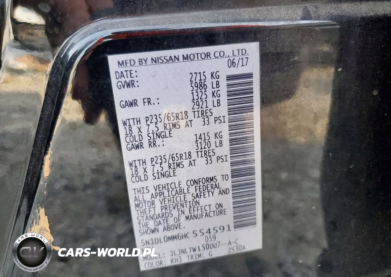 2017 Infiniti Qx60 Base VIN:5N1DL0MM6HC554591 - 14