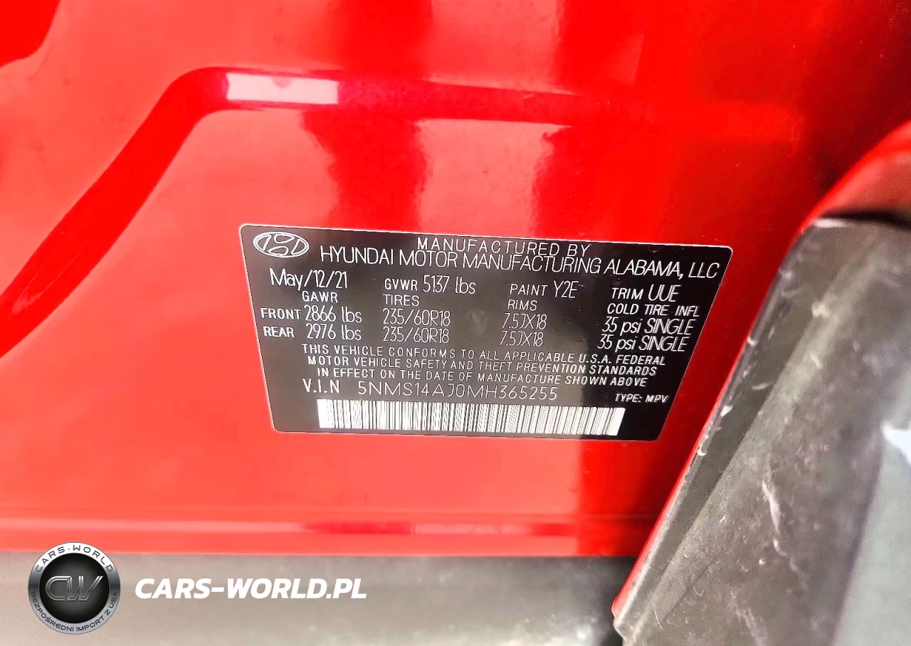 2021 Hyundai Santa Fe Se VIN:5NMS14AJ0MH365255 - 23