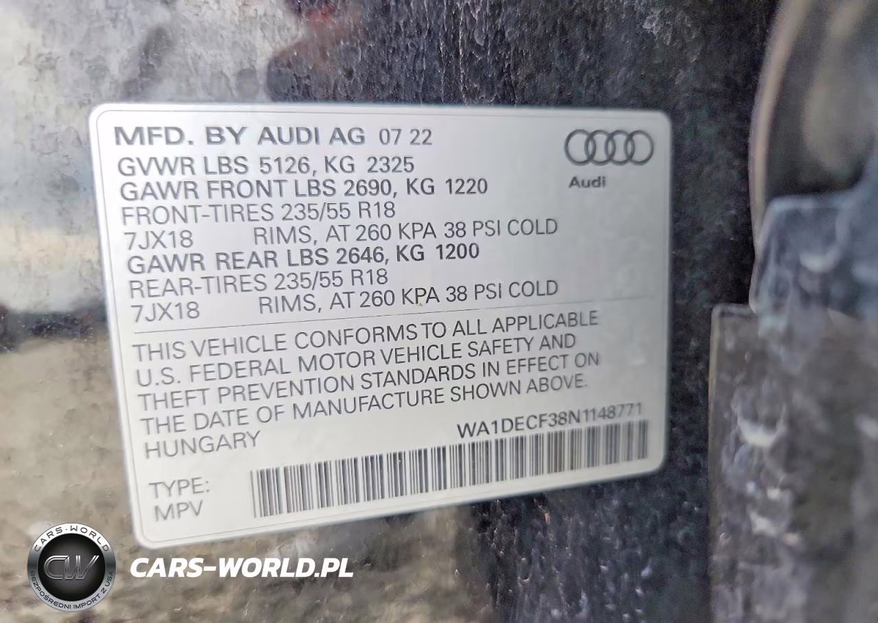 2022 Audi Q3 Premium S Line 45 VIN:WA1DECF38N1148771 - 12
