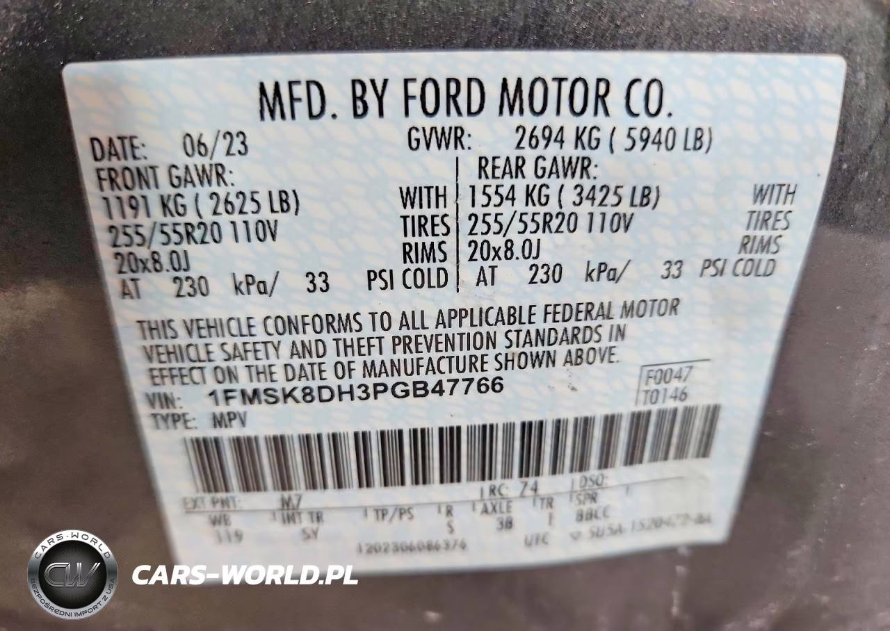 2023 Ford Explorer Xlt VIN:1FMSK8DH3PGB47766 - 13
