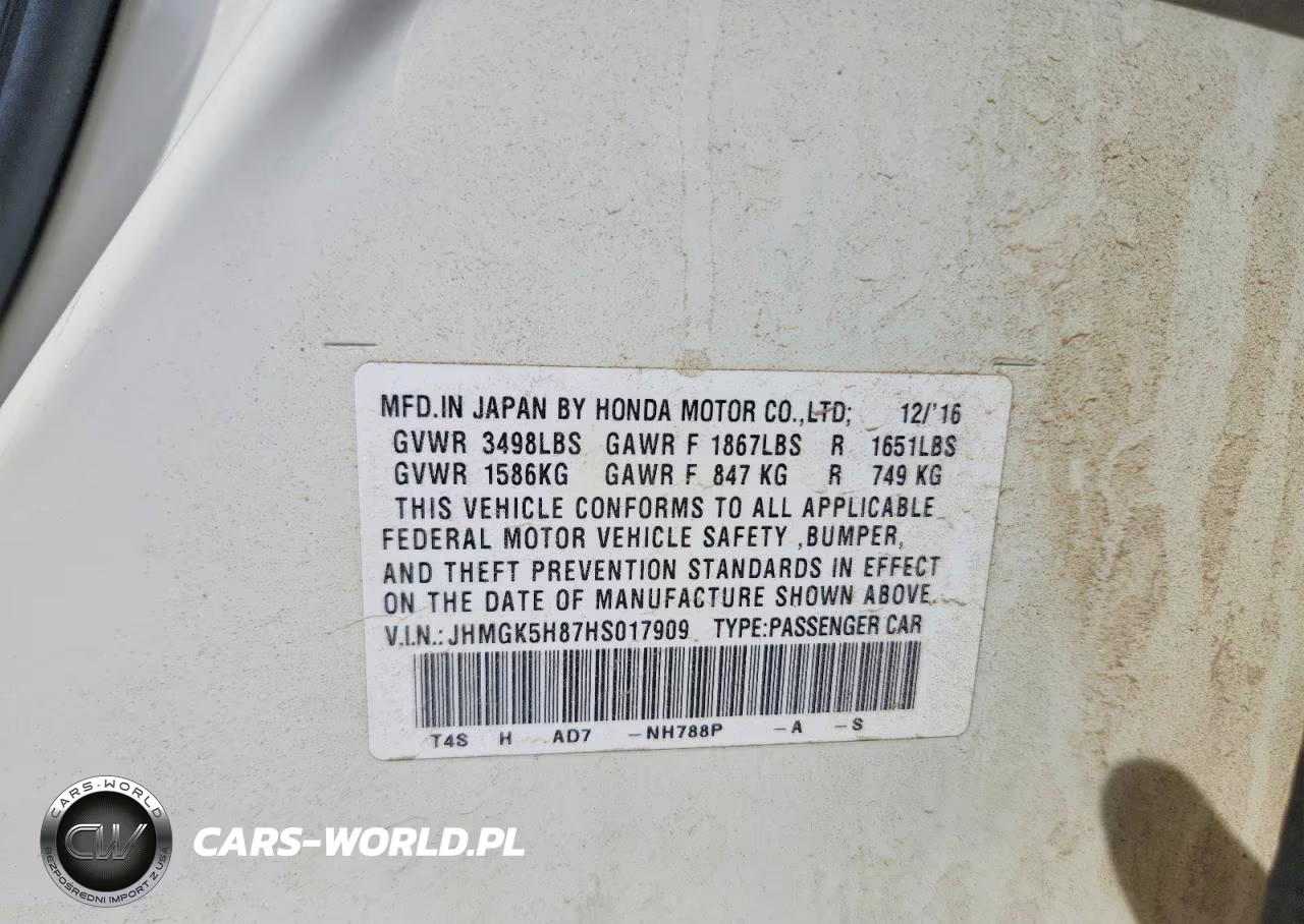 2017 Honda Fit Ex VIN:JHMGK5H87HS017909 - 12