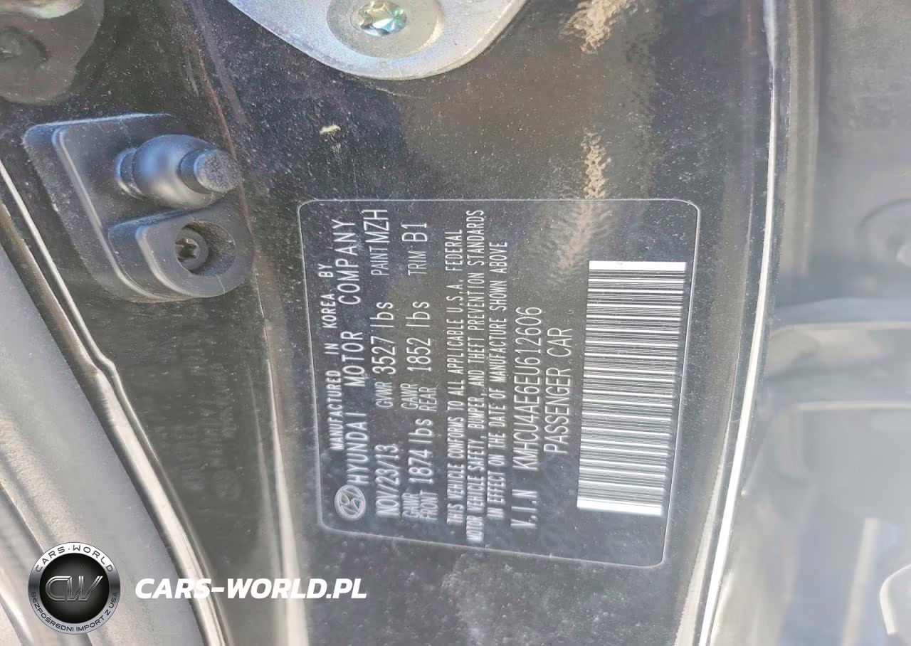 2014 Hyundai Accent Gls VIN:KMHCU4AE6EU612606 - 12