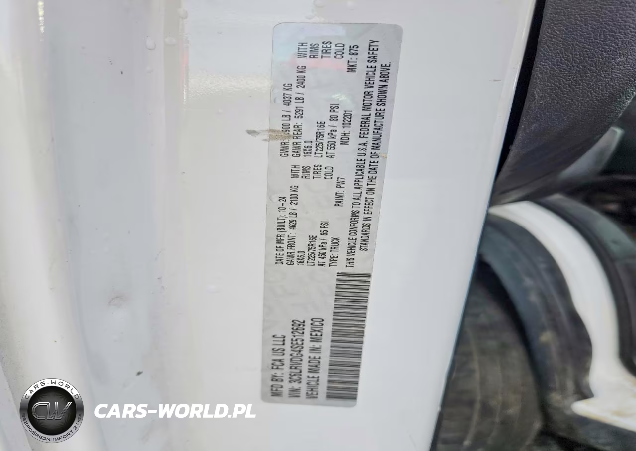 2025 Ram Promaster 2500 Delivery Van VIN:3C6LRVDG4SE512692 - 13