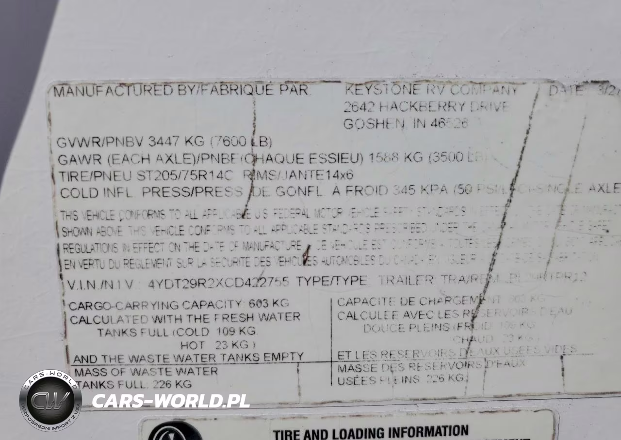 2012 Keystone Premier Camper VIN:4YDT29R2XCD422755 - 10