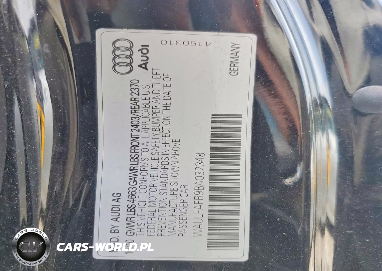 2011 Audi A5 Premium Plus VIN:WAULFAFR9BA032348 - 12