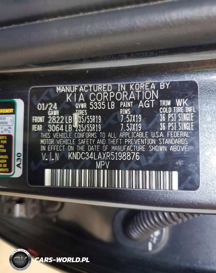 2024 Kia Ev6 Wind VIN:KNDC34LAXR5198876 - 12